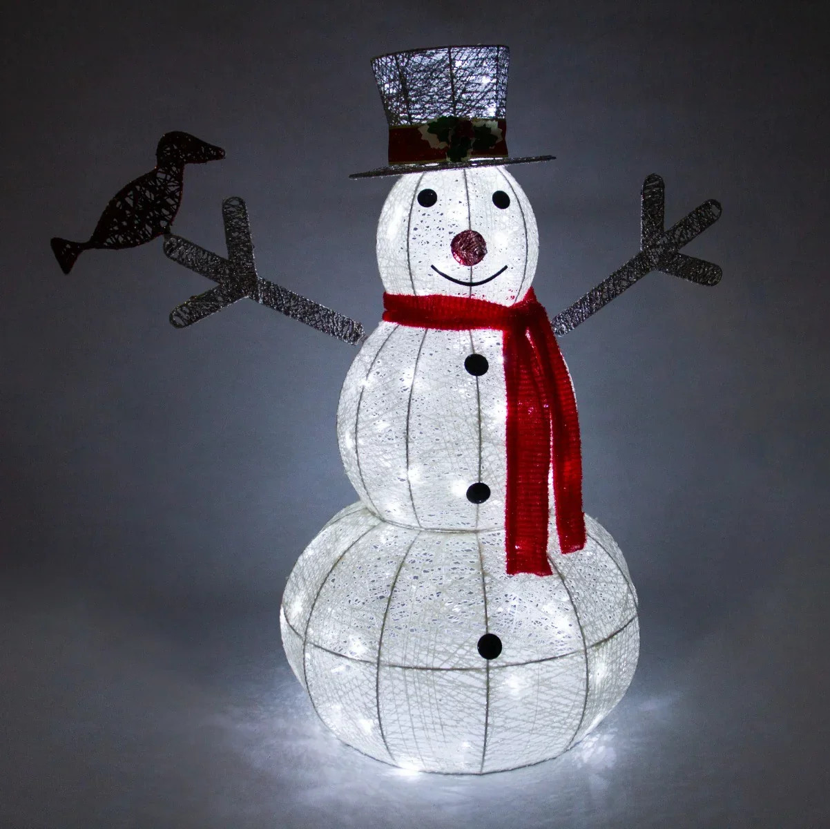 89 cm Light Up Snowman Outdoor 100 Cool White LED 6h/18h timer
