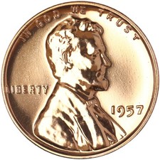 1957 P Lincoln Wheat Cent Gem Proof 1957 P Lincoln Wheat Cent Gem Proof