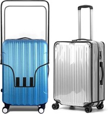 2Pack Transparent PVC Luggage Suitcase Protector Waterproof Dust Clear Cover 28"