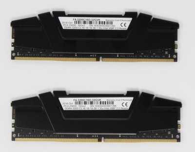 G.Skill RipJaws V 32 GB (2x16GB) F4-3200C16D-32GVK DDR4-3200 RAM (#11262)