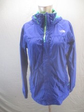 The North Face Size XL Boys Blue Hooded Full Zip Pockets Outdoor Windbreaker 366