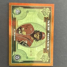Topps 2023 Bowman New Money James Wood Nationals Orange /25 NM-12