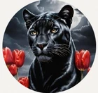 Hayleybug 1 oz Velvet Stalk Panther Silver Round Mintage 20 w/ COA