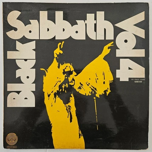Black Sabbath Vol.4 Swirl Vertigo Rare Original Israeli early 70s Pressing LP