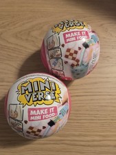 MGA Miniverse Make It Mini Food Diner Series 1 Sealed Set of 2 Balls Blind Packs