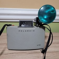 Polaroid Automatic 210 Land Camera Vintage Instant Film Folding Camera Flash
