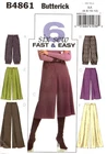 Culottes Palazzo Pants Knickers Ms 6-12 Butterick 4861 Sewing Pattern UNCUT '06