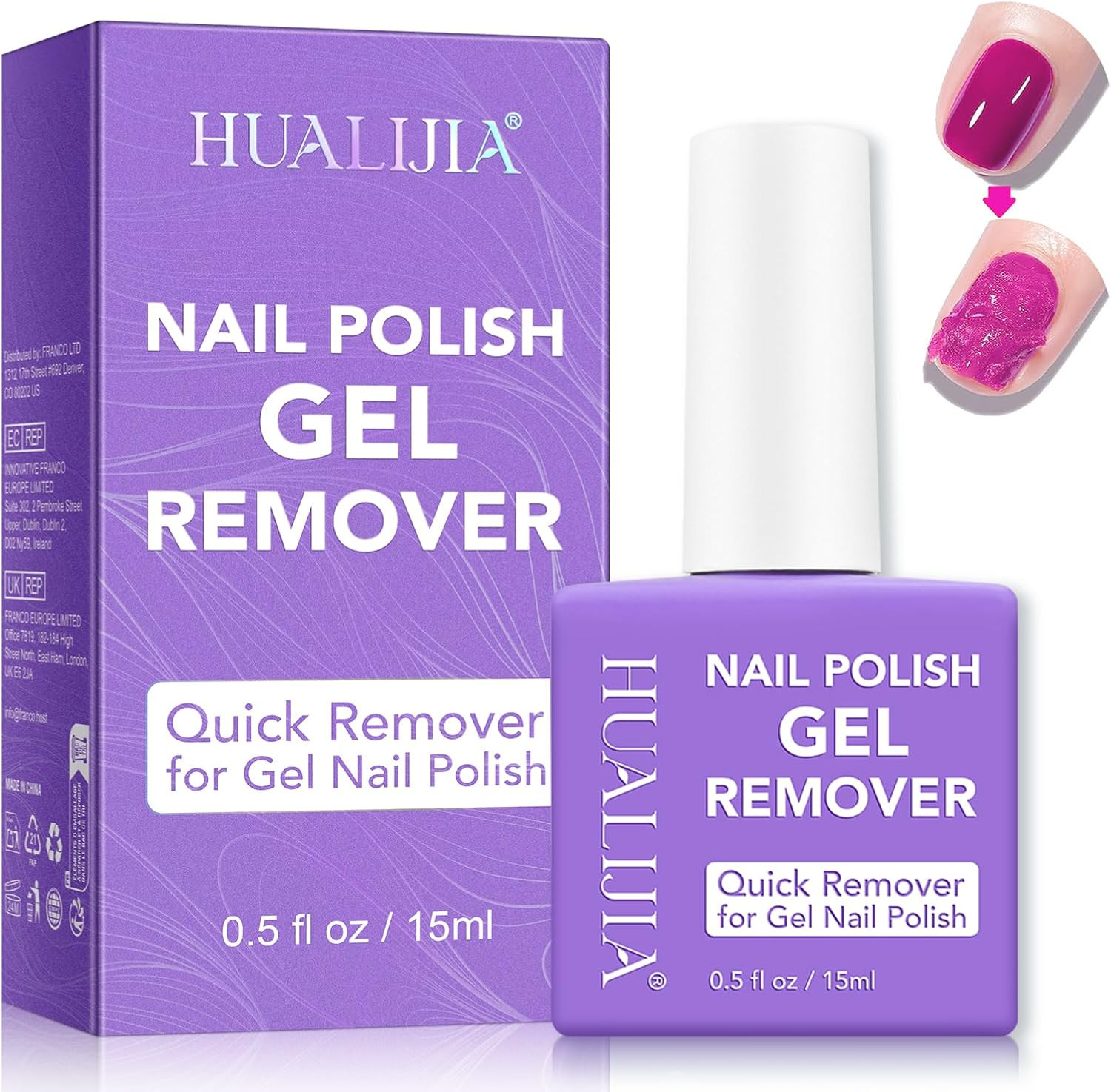 Gel Nail Polish Remover, Gel Polish Remover for Nails - Quickily and Easily Remo