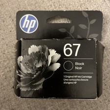 HP 67 Black Original Ink Cartridge EXP 05/2028