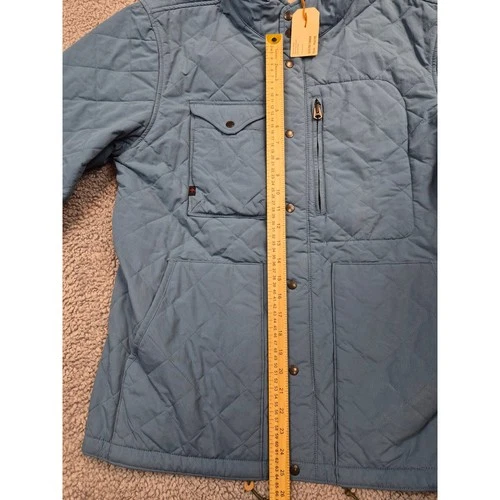 NWT Relwen Quilted Insulated Tanker Jacket Men's Size L Light Blue Color (1479) image 5