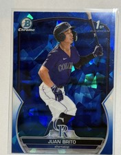 JUAN BRITO 2023 Bowman #BCP-77 1st Chrome Sapphire Refractor