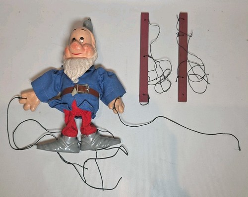 VTG 1930 Disney Snow White Bashful Dwarf Marionette Madame Alexander Puppet Toy