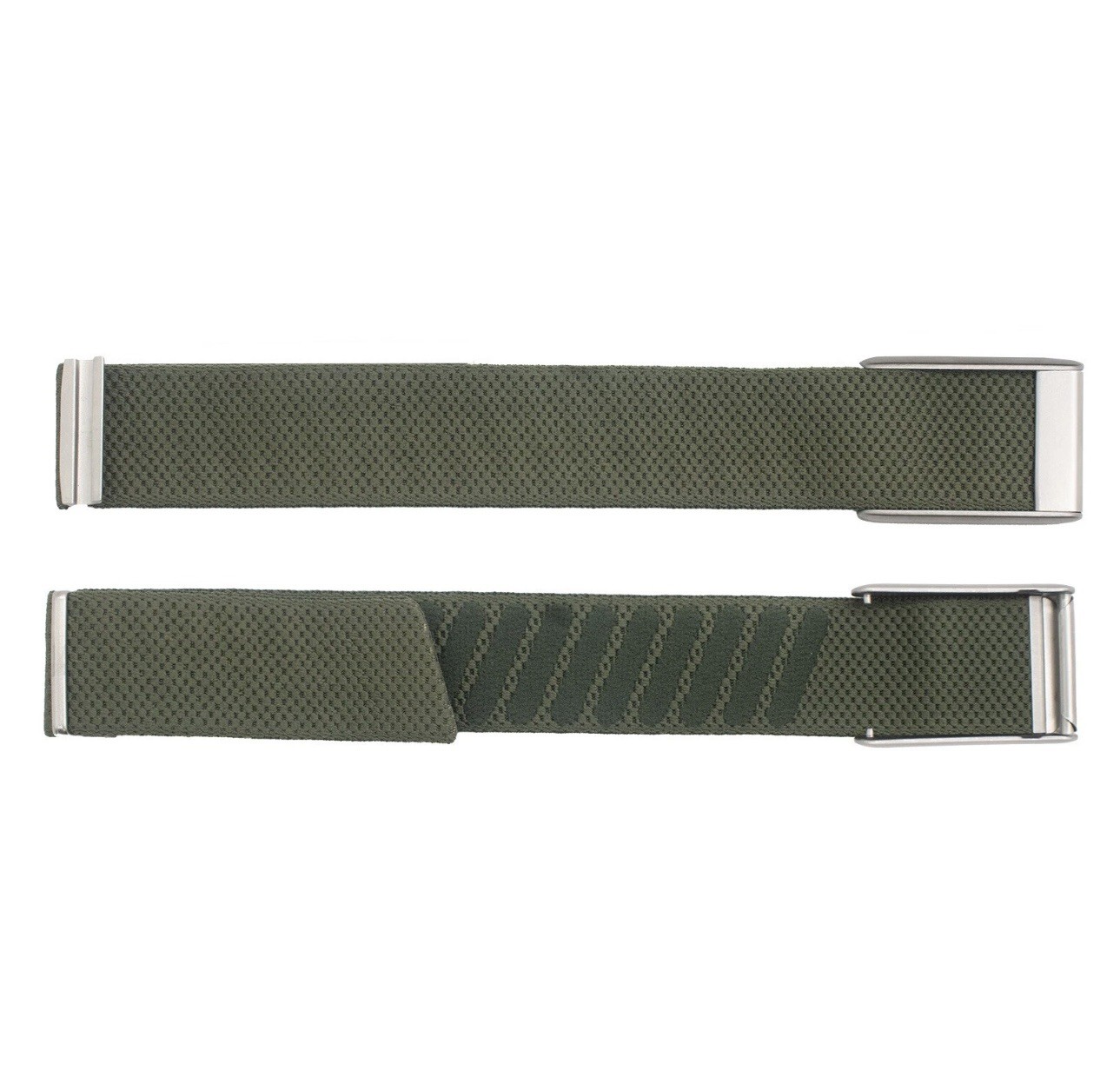 Whoop 5.0/MG Green Band With Silver Clasp/hook/link