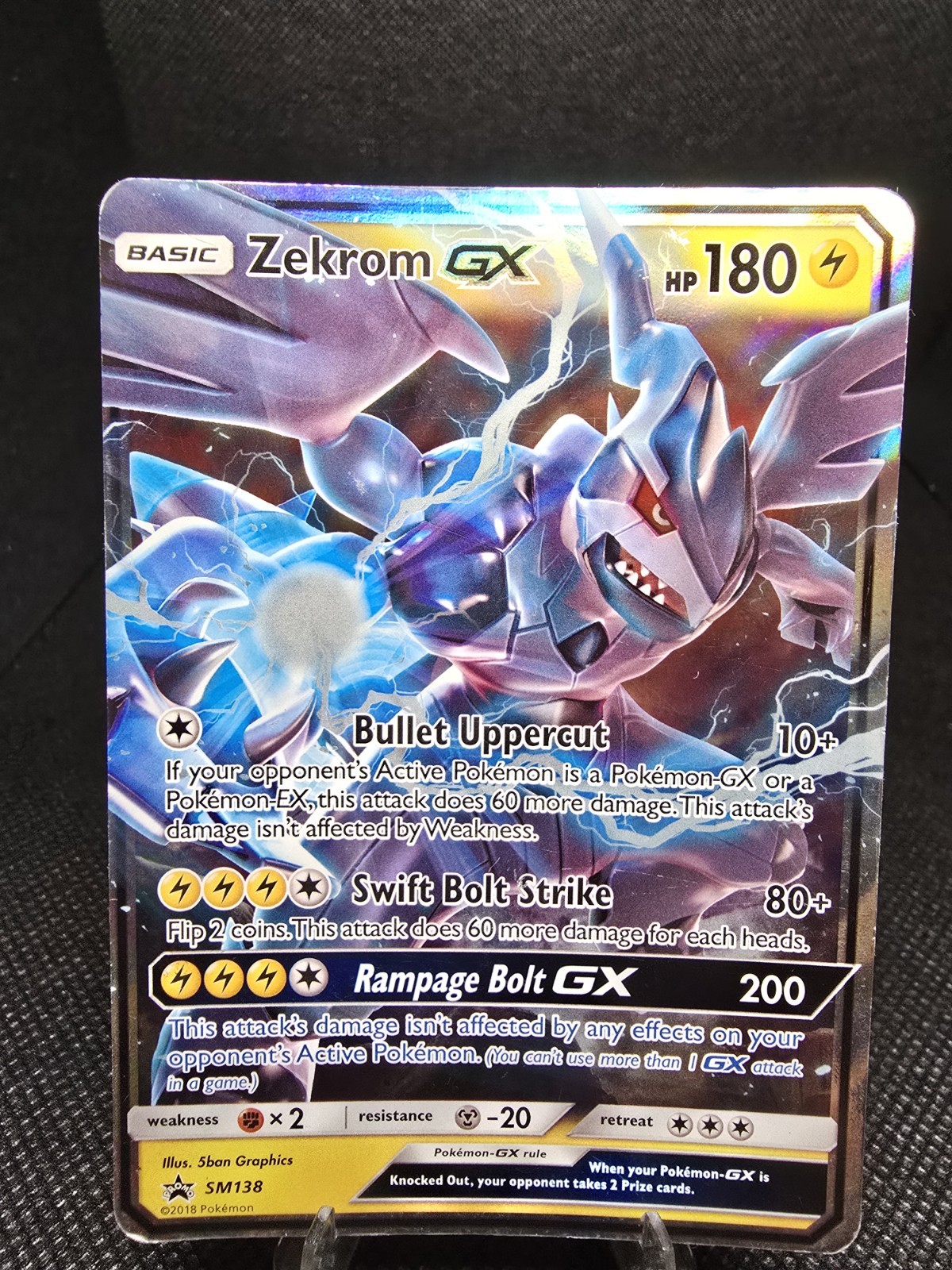 Zekrom GX SM138 SM Black Star Promos Holo Promo (HP)