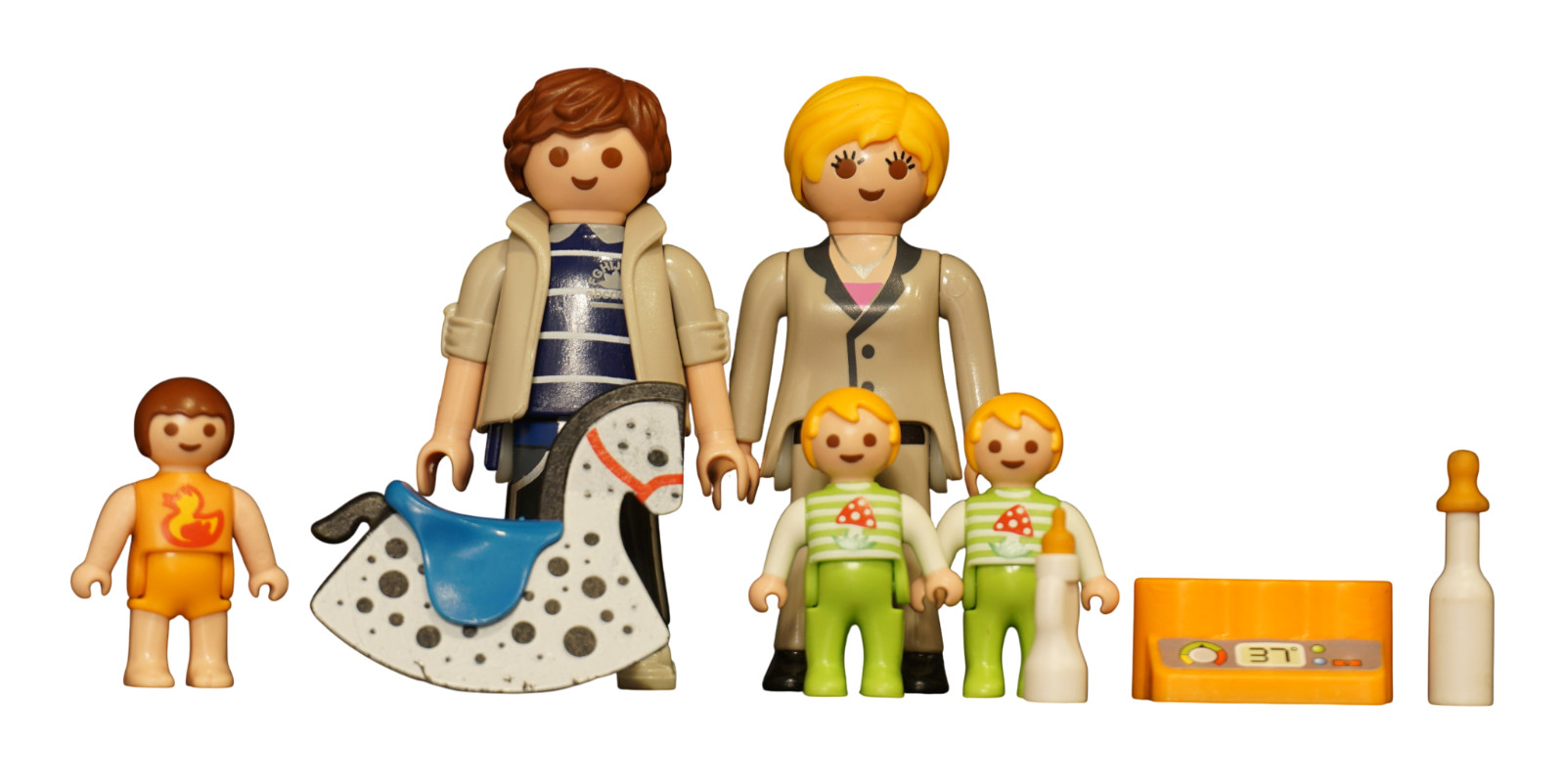 Playmobil Michael Hauser Youtuber Familia Hauser Bebés Mujer Traje Caballo...