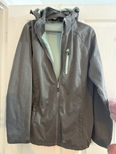 Ladies Trespass Grey Mint Soft She’ll Hooded Jacket Size 16