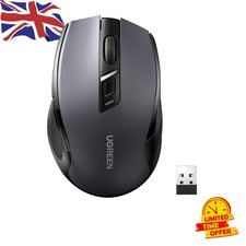 Ergonomic Comfort Wireless Mouse - 5-Adjustable DPI & 18- Silent Operation