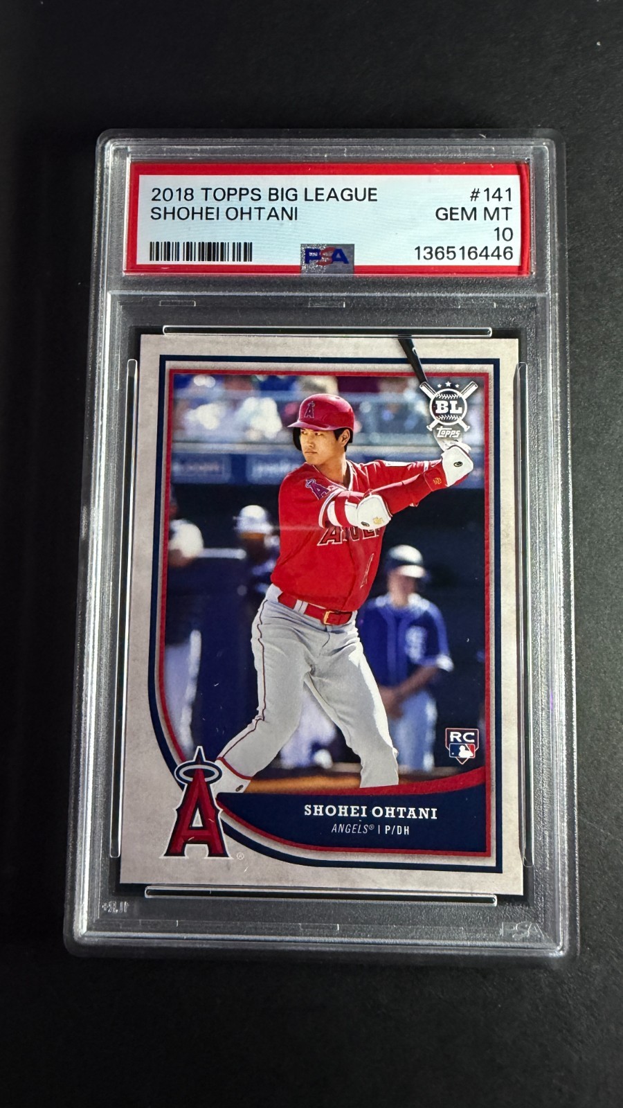 2018 Topps Big League - Shohei Ohtani #141 (RC) PSA 10