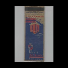 Matchbook Cover Hotel Del Prado Chicago IL