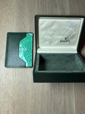 Rolex Box mit Papieren Garantiekarte Booklet Original ohne Uhr