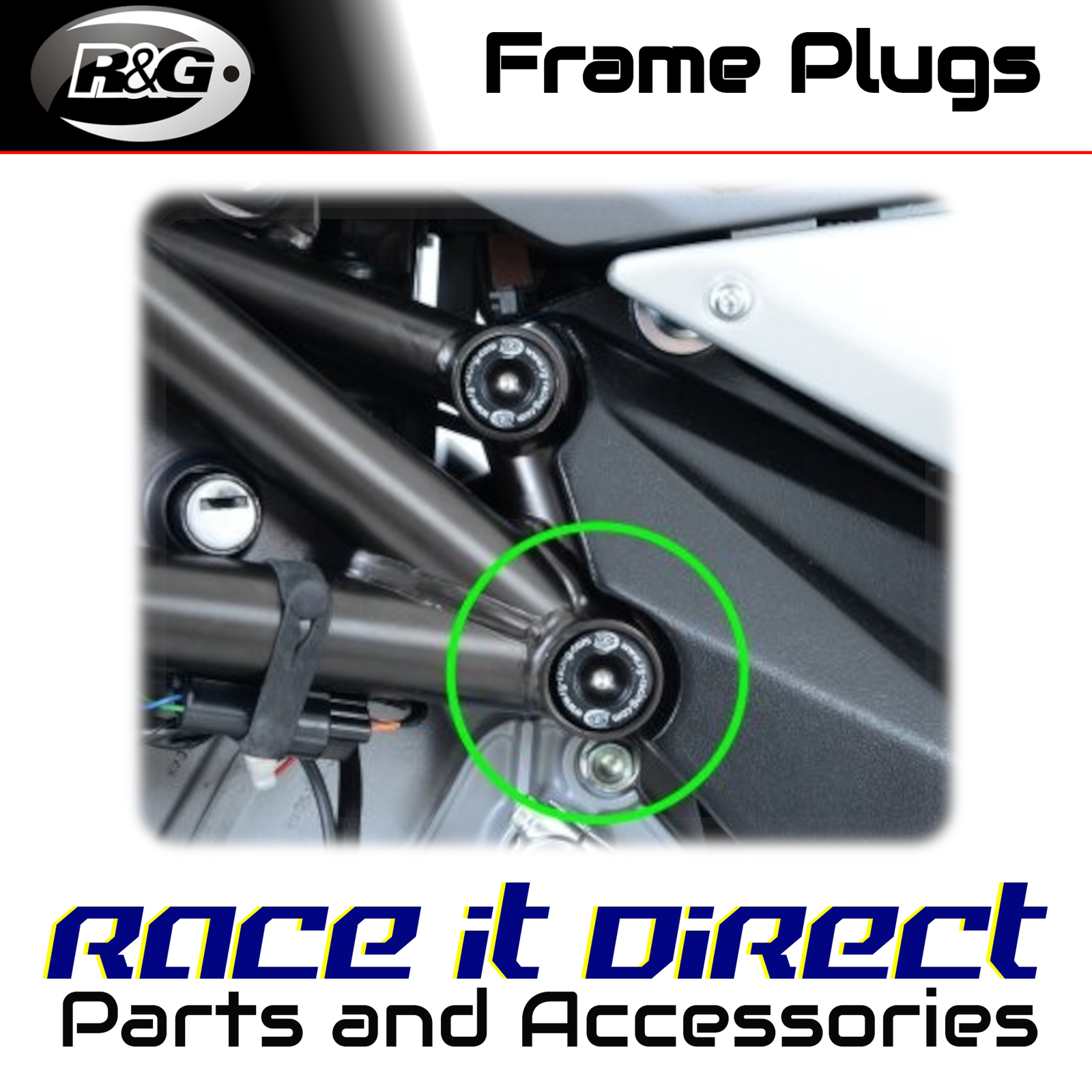 Lower Trellis Frame Plug for MV Agusta Rivale 800 2014-2018 R&G