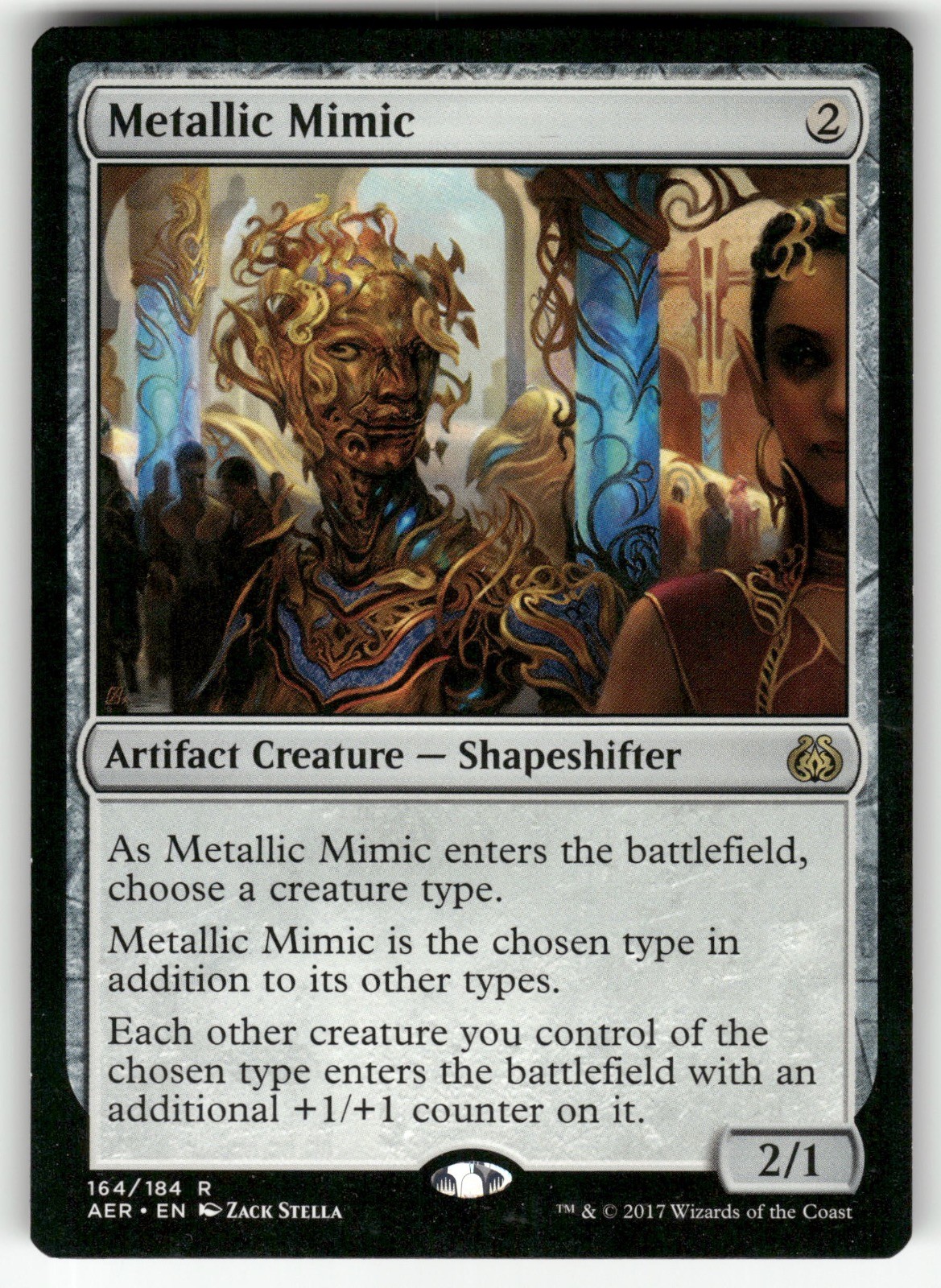 Metallic Mimic 164 Rare Aether Revolt Magic: The Gathering Near Mint