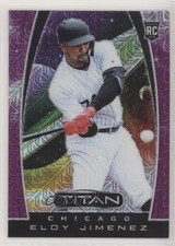2019 Panini Chronicles Titan Purple Mojo Prizm 63/75 Eloy Jimenez #2 2x6