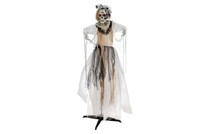 INNA-Glas Deko Halloween Skelett Braut Schaklyn, 80X50X170Cm