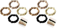 Haargummi Seide, 4 StüCk Satin Haargummi, Scrunchies Klein, 4 Farben Silk Haarsc
