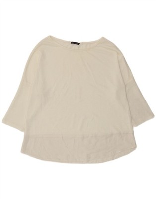 Marks & Spencer Damen Top 3/4 Arm UK 18 XL Off White AN07