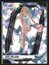 Jacy Sheldon 2024-25 Panini Prizm WNBA Silver Cracked Ice RC C #141 Dallas Wings