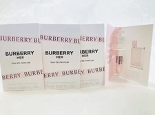 Burberry Her Eau De Parfum Intense Perfume .05oz Spray (Lot of 4)