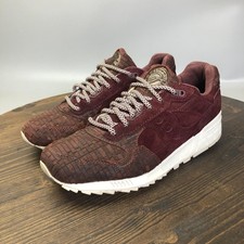 Saucony Shadow 5000 Shoes Sneakers Mens Size 9 Burgundy Leather Retro Running