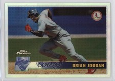 1996 Topps Chrome Refractor Brian Jordan #35 6m1