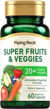 Fruits and Veggies Supplement | 60 Capsules | Superfood Fruit and Vegetables Vit