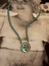 Kirks Folly Turquoise Moon Dreamcatcher Necklace