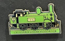 1993 Kalifornien Boxcar Association Railways Eisenbahn Bahngleis Blazer Hut Pin