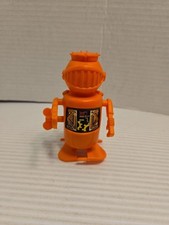 vintage 1970's Durham Industries robot, windup No. 5755 Orange