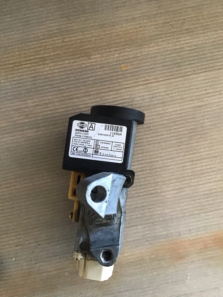 OEM 1999-2004 Nissan Pathfinder Maxima Ignition Switch 1 Key w/Immobilizer - Image 3 of 4