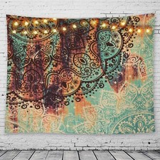 GeeRic Wandteppich Mandala wandtuch Wandbehang Indien Bohemian Picknick