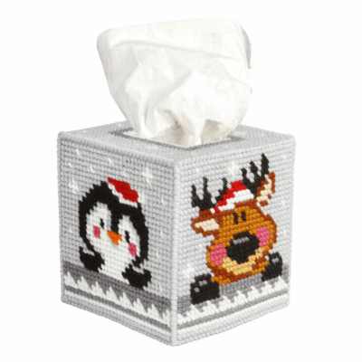 Orchidea Nadelspitze: Tissue Box Cover: Winter Haustiere