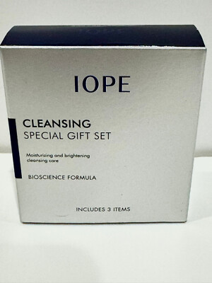 IOPE Cleansing Gift Set - Cleansing Foam + Moisture Cream + Soft Peeling Gel