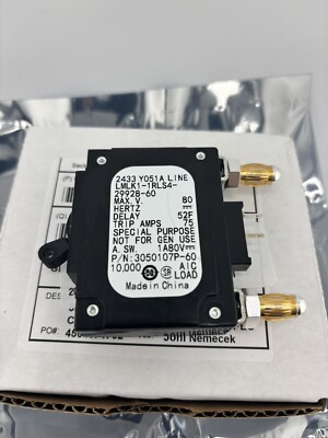 Airpax LMLK1-1RLS4-29928-60 ALM 60A Circuit Breaker NEW
