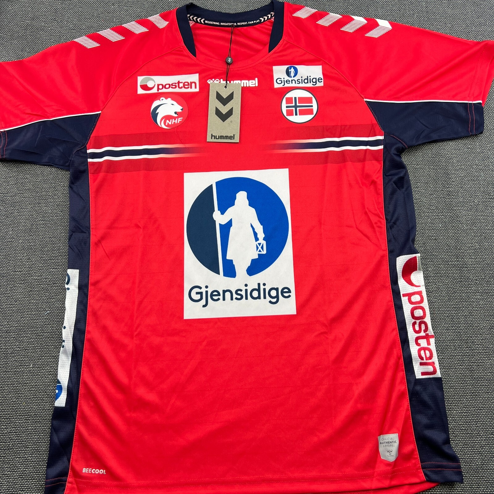 2020 NHF Norway Team Handball Jersey Womens XL Norge Umbro Ladies