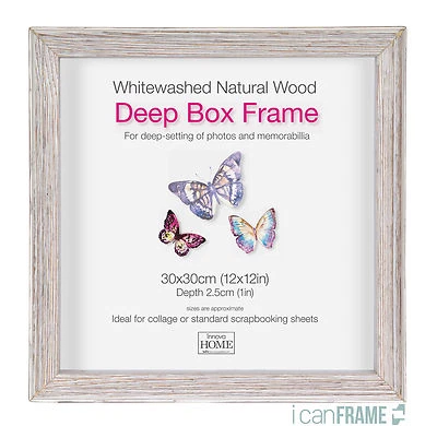 Innova Editions Cornice per foto 12x12" Driftwood Deep Box Ombra (PI07243)