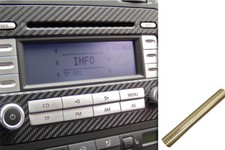 Premium Innenraum Zierleisten Dekor Blende Design Folie Set in Carbon Chrom Gold