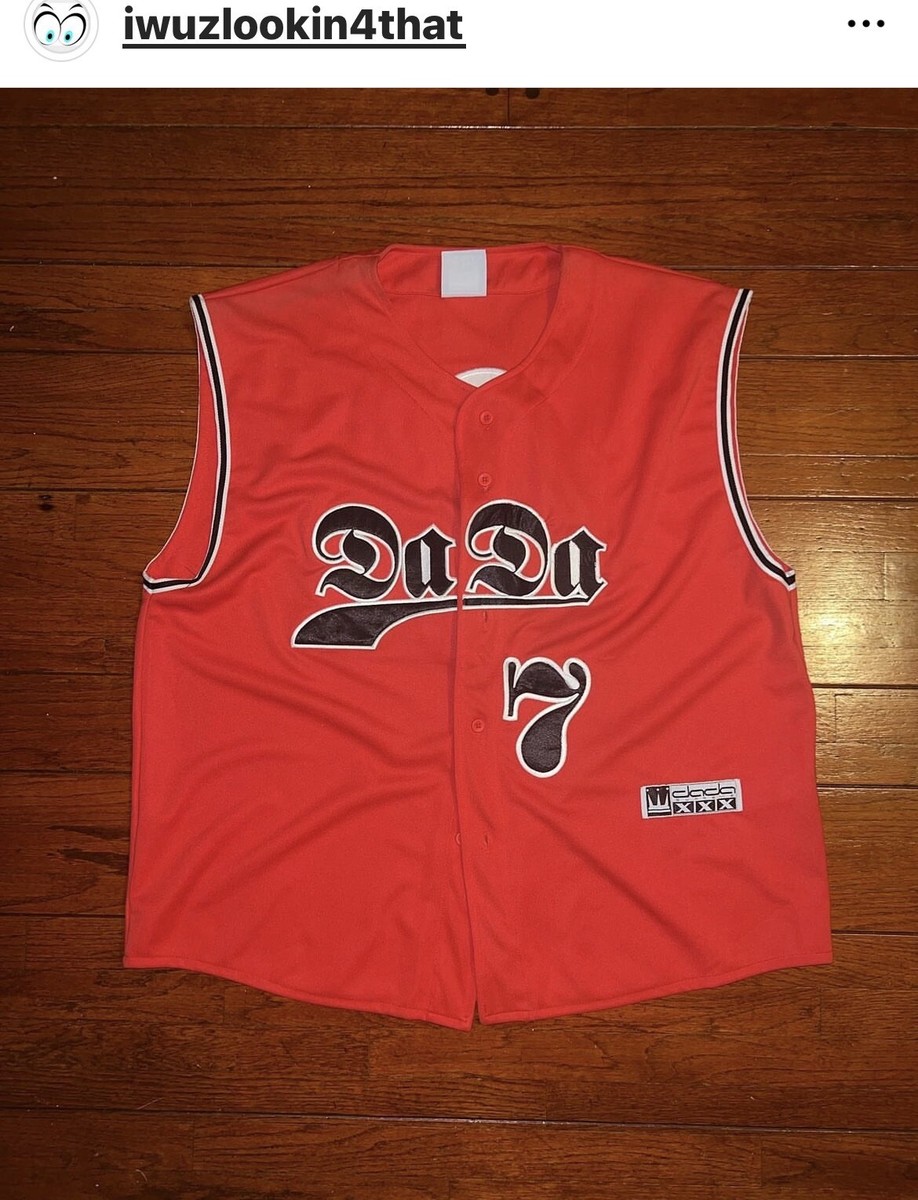 Vintage Red/Black Dada Supreme Sleeveless #7 Jersey 90's Urban Hip