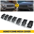 For 2019-2023 Jeep Cherokee Front Bumper Upper Grille Inserts Honeycomb Grill