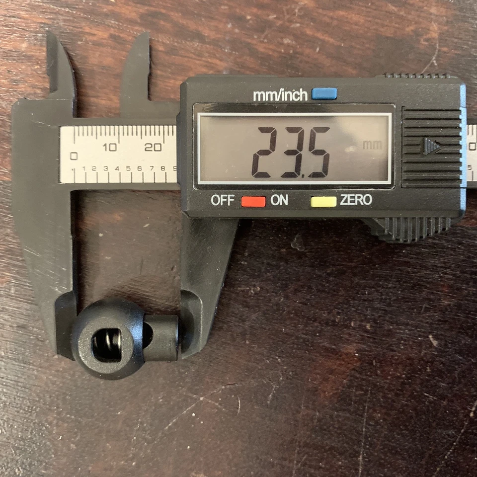 6 piezas Tapón de cable redondo Cierre de resorte Extremo Palanca Sujetador Plástico Negro Foto 4 de 4