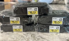Lot Of 5 Brother P-Touch Tape Cassette TZ-641 Black Print on Yellow 3/4”, 18mm